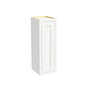 Inset Origami White RTA 9-21"W x 30-42"H x 13.5"D 15-Size Single Door Wall Cabinet