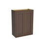 Inset Truffle Brown RTA 24-36"W x 30-42"H x 13.5"D 15-Size Double Doors Wall Cabinet