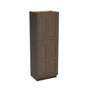 Inset Truffle Brown RTA 24-36"W x 84-96"H x 25"D 9-Size Pantry Cabinet with 4 Doors and 4 Shelves