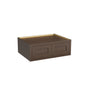 Inset Truffle Brown RTA 30-36"W x 12-24"H x 25"D 7-Size Double Doors Wall Cabinet
