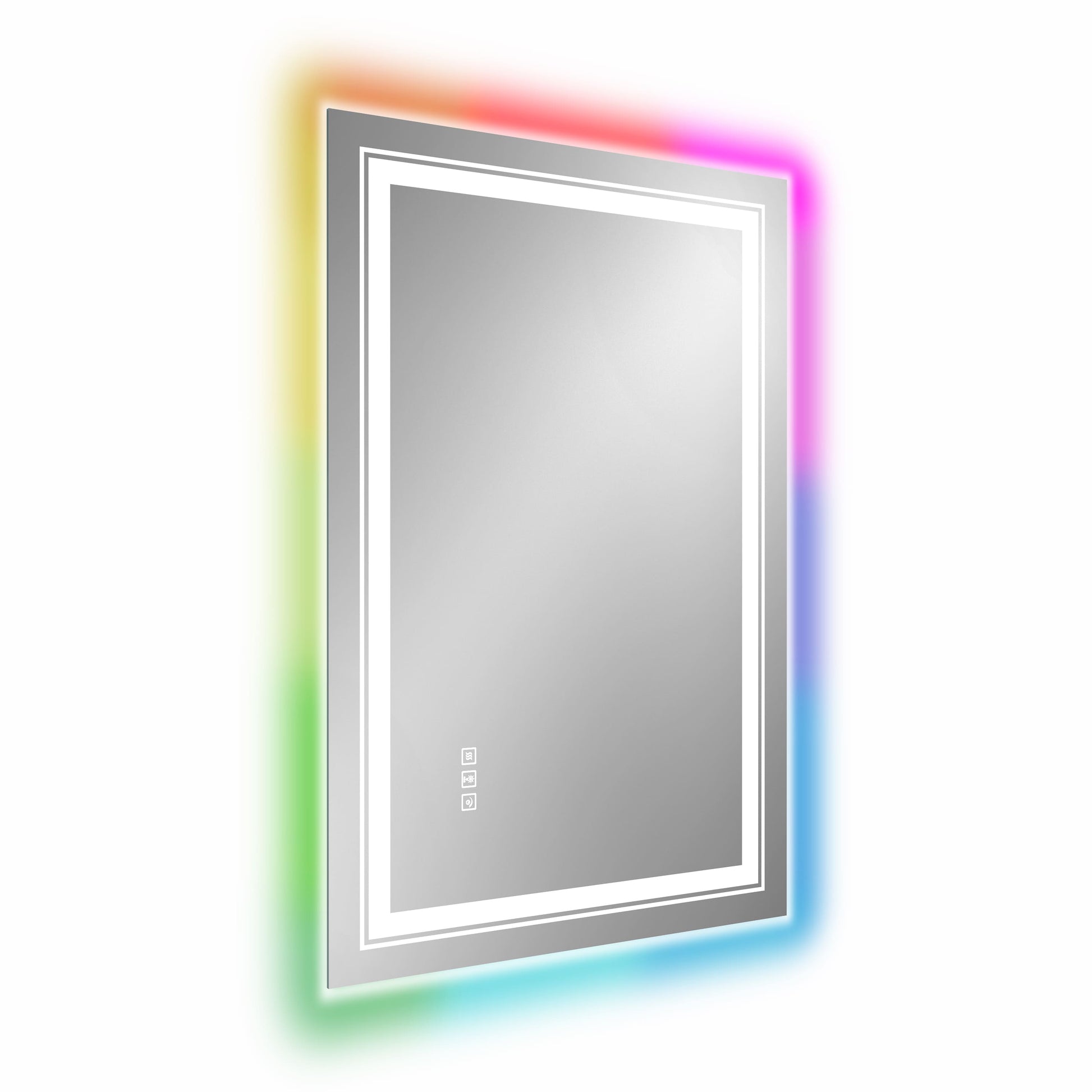 RGB Smart Control Backlit Bathroom Mirror with Dimmable Touch, Anti Fog