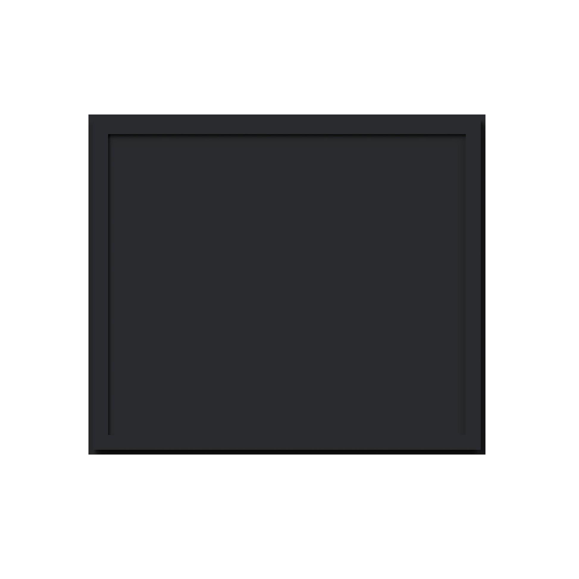 Slim Ebony Black Shaker RTA 12"/15"/18"/21"W x 18"H x 12"D Single Door Short Wall Cabinet