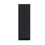 Slim Ebony Black Shaker RTA 24"/30"W x 84"/90"/96"H x 27"D 6-Size Tall Pantry Cabinet with 4 Doors and Shelves