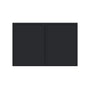 Slim Ebony Black Shaker RTA 36"W x 12"/15"/18"/24"H x 27"D Deep Wall Cabinet with 2 Doors