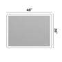 Anti-Fog LED Bathroom Mirror with Aluminum Frame
