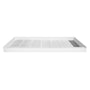 60"x32" White Solid Surface Single Threshold Alcove Shower Pan Base
