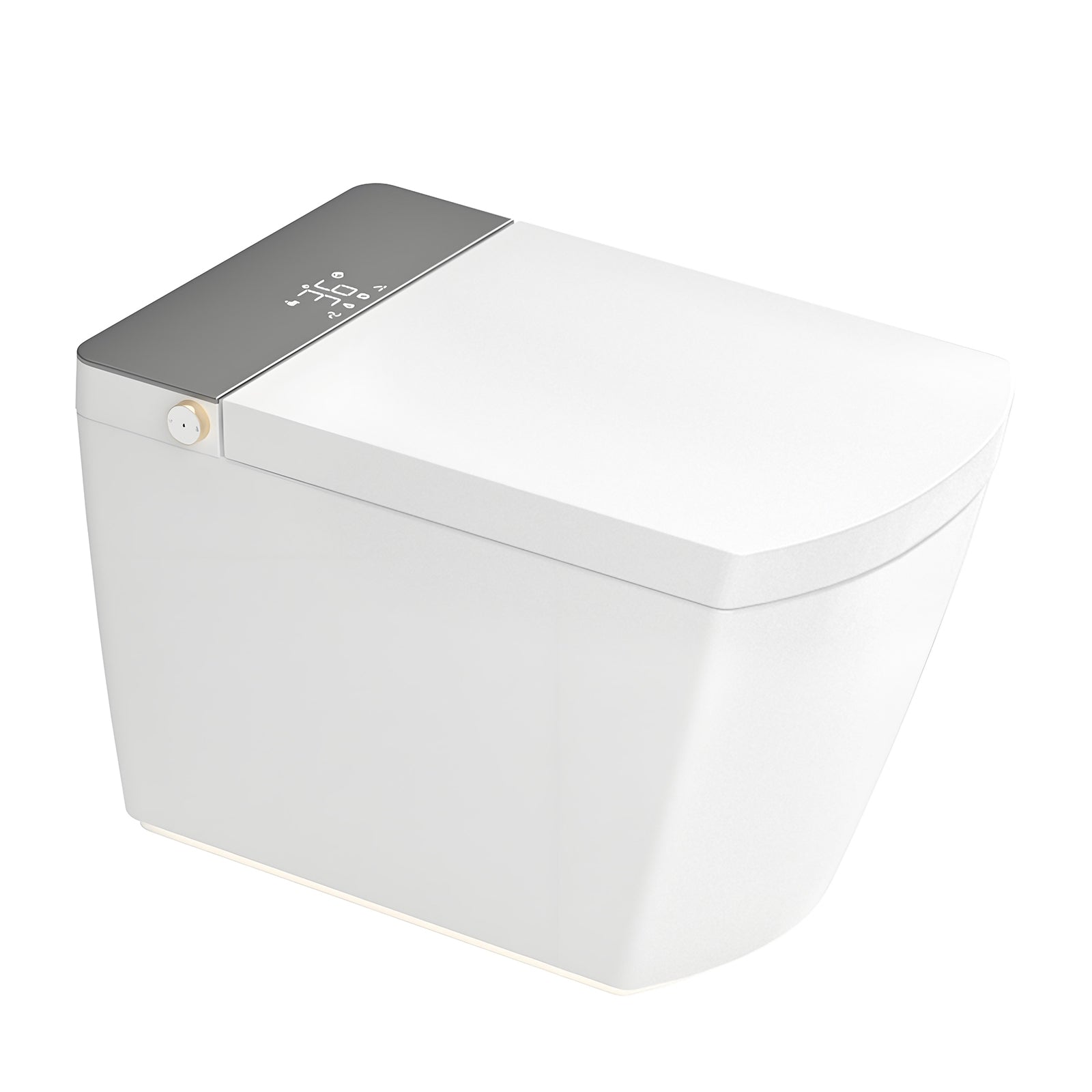 Luxury Smart Bidet Toilet with Built-in Tank, Voice Control & Self-Cleaning Nozzle