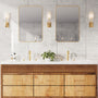 3-Hole Widespread Deck Mounted Waterfall Bathroom Basin Faucet