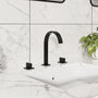 3-Hole Widespread Deck Mounted Waterfall Bathroom Basin Faucet