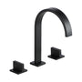 3-Hole Widespread Deck Mounted Waterfall Bathroom Basin Faucet