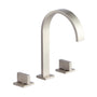 3-Hole Widespread Deck Mounted Waterfall Bathroom Basin Faucet
