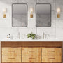 3-Hole Widespread Deck Mounted Waterfall Bathroom Basin Faucet