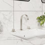 3-Hole Widespread Deck Mounted Waterfall Bathroom Basin Faucet
