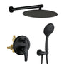 9/10/12" Wall Mounted Rain Shower System with 5-Spray Patterns (Valve Included)