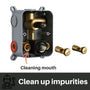 12*8 inch Wall Mounted Shower System with 3-Spray Hand Shower