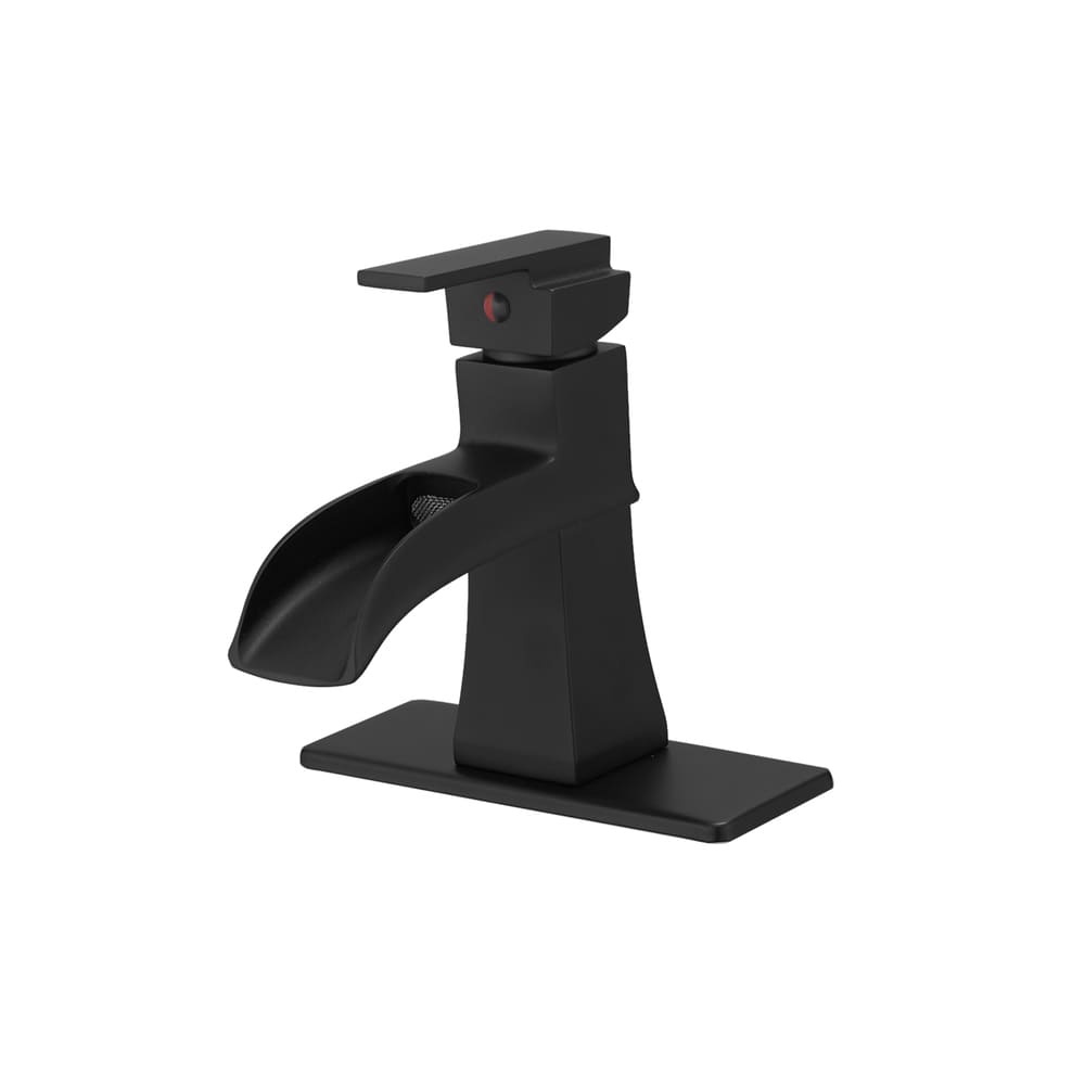 Waterfall Bathroom Basin Faucet with Trough Spout