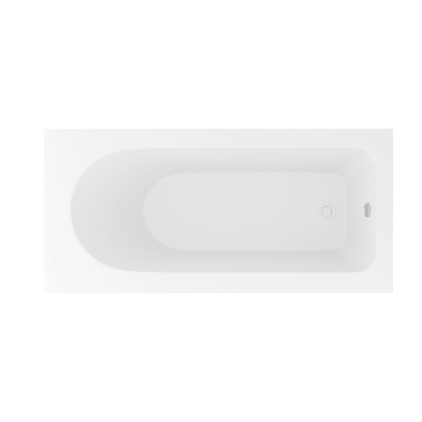 59 in. Glossy White Acrylic Alcove Soaking Bathtub with Integrated Skirt, Chrome Twist Drain and Overflow