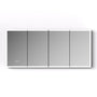 72" x 32" Aluminum Medicine Cabinet with LED Mirror, Anti-Fog, 3 Color Temperatures