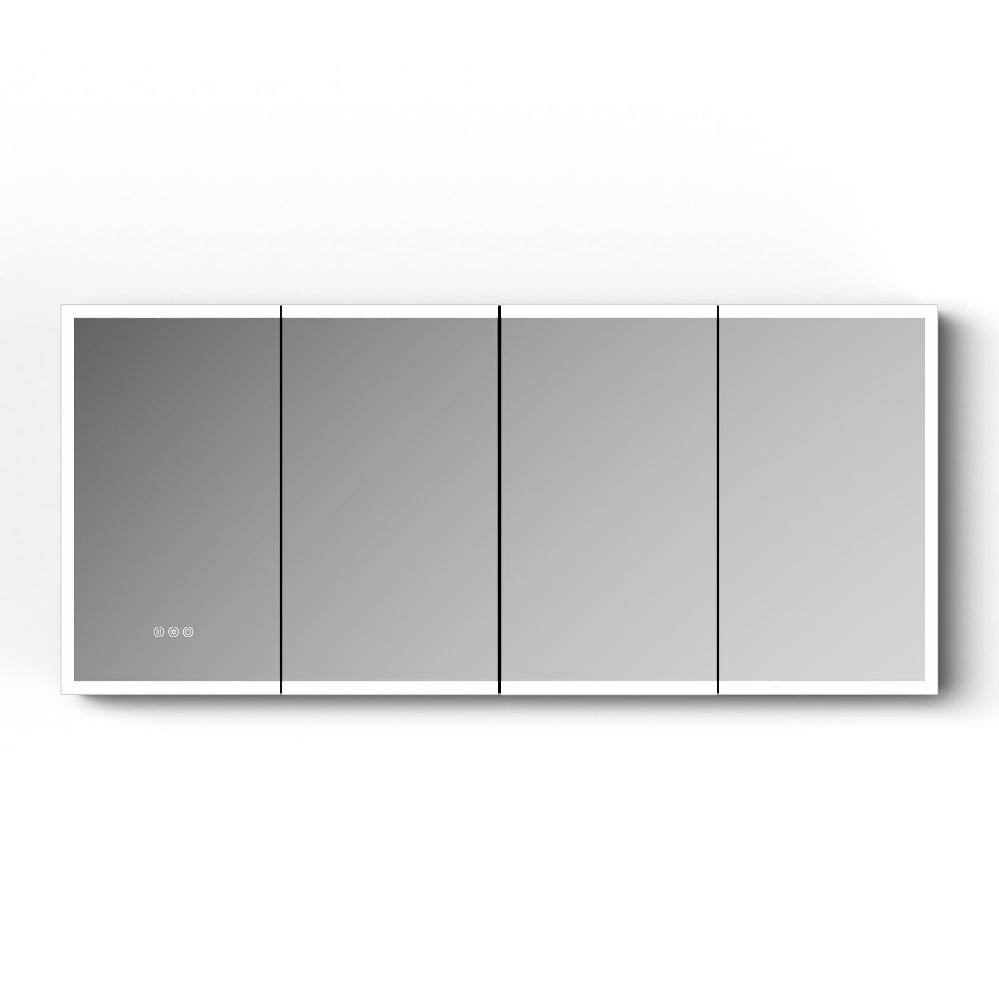 72" x 32" Aluminum Medicine Cabinet with LED Mirror, Anti-Fog, 3 Color Temperatures