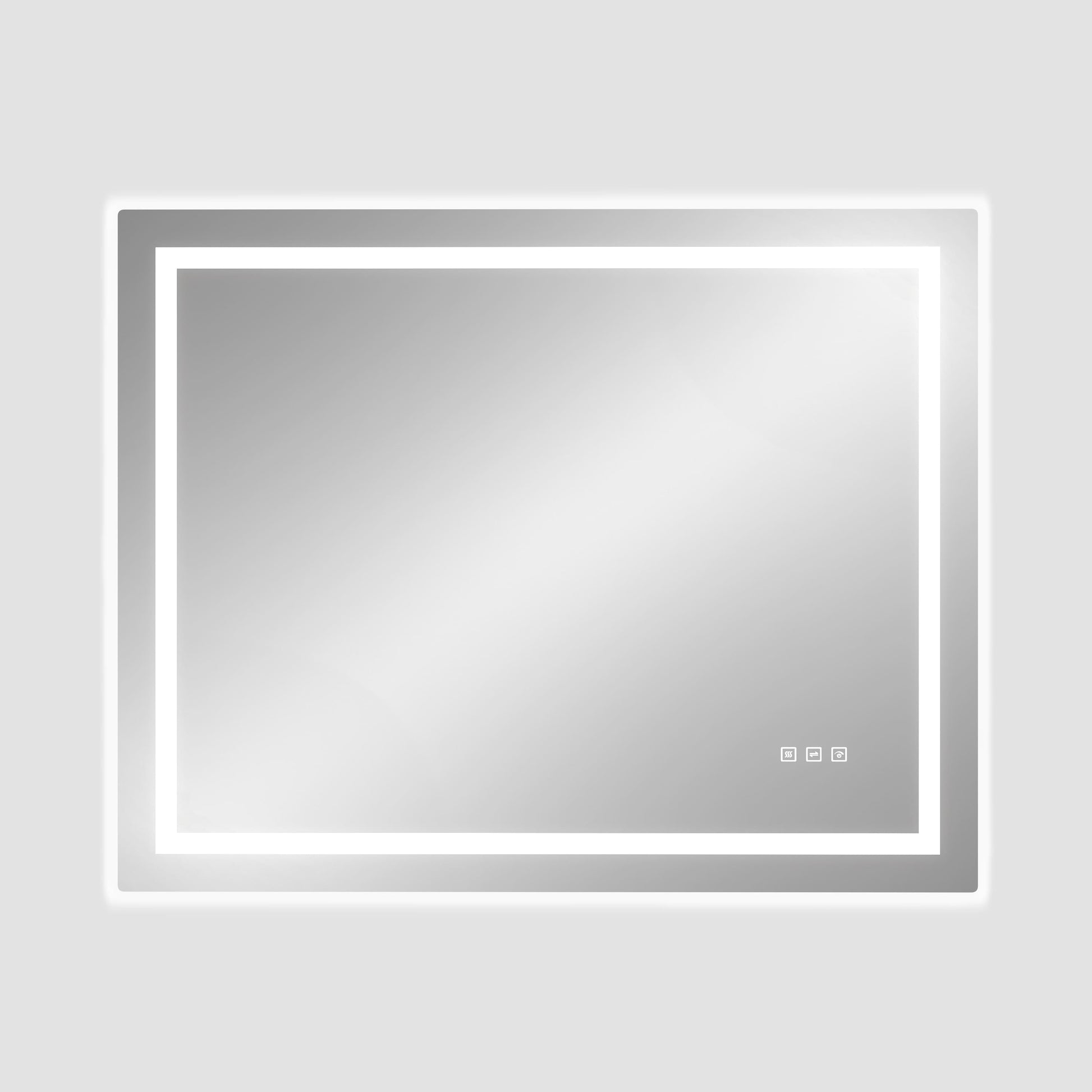 Dual Lighting LED Bathroom Mirror with Touch Dimming, Anti Fog