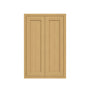 Inset Hazelnut Oak RTA 24-36"W x 30-42"H x 13.5"D 15-Size Double Doors Wall Cabinet