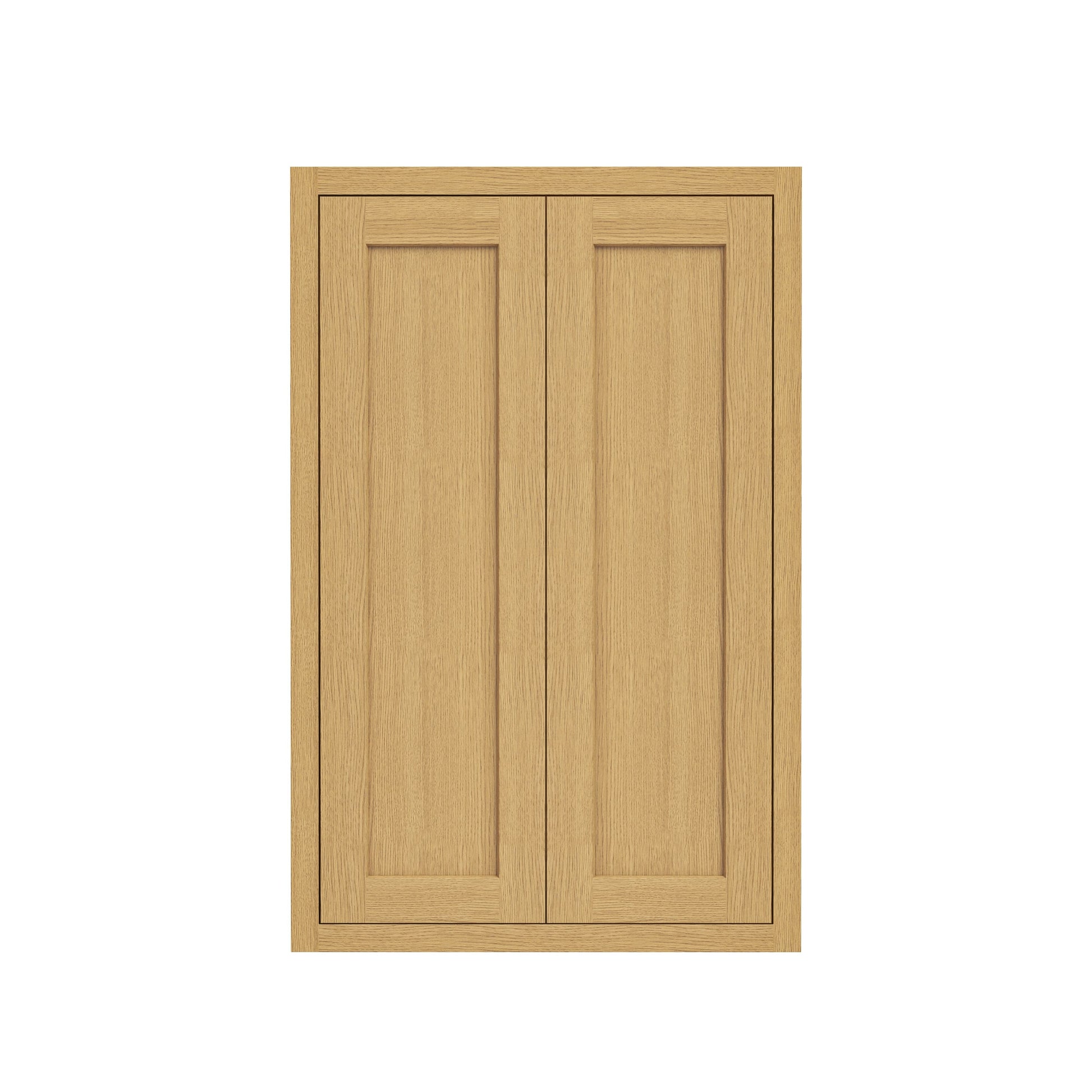 Inset Hazelnut Oak RTA 24-36"W x 30-42"H x 13.5"D 15-Size Double Doors Wall Cabinet