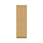 Inset Hazelnut Oak RTA 24-36"W x 84-96"H x 25"D 9-Size Pantry Cabinet with 4 Doors and 4 Shelves