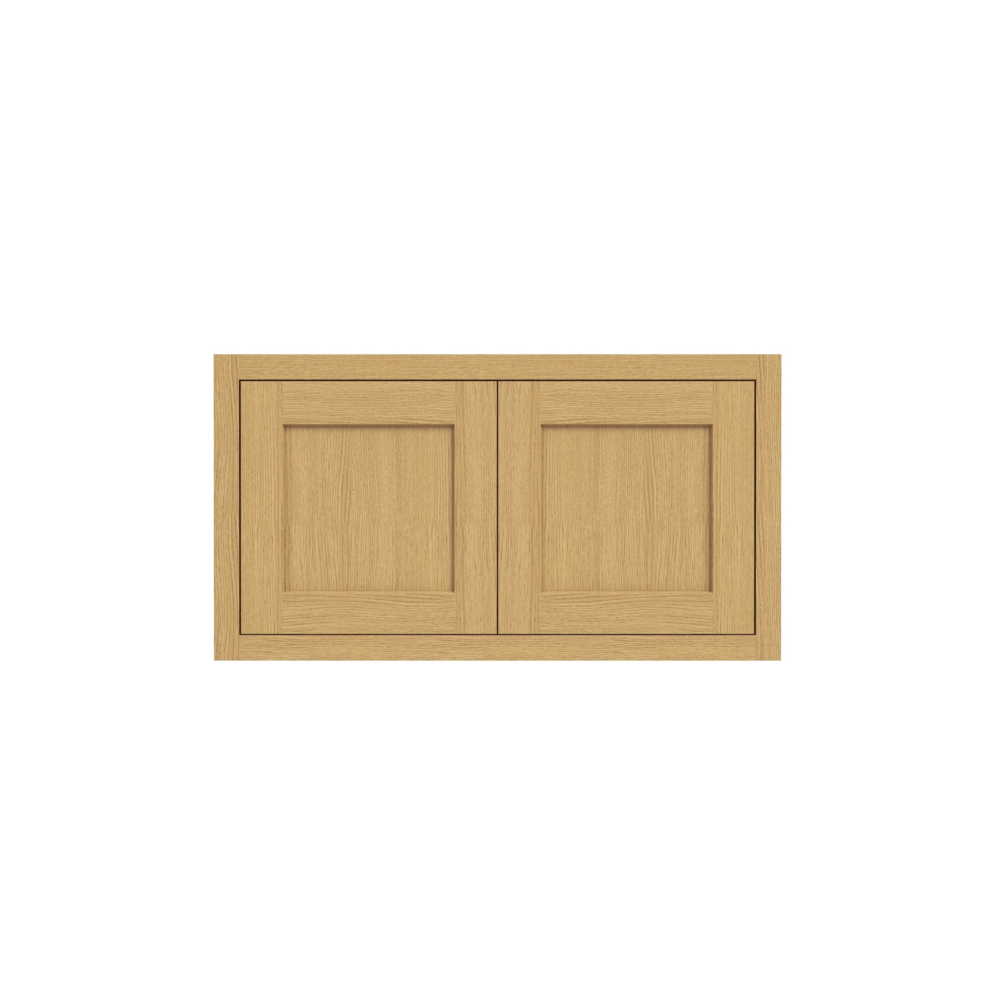 Inset Hazelnut Oak RTA 30-36"W x 12-24"H x 25"D 7-Size Double Doors Wall Cabinet