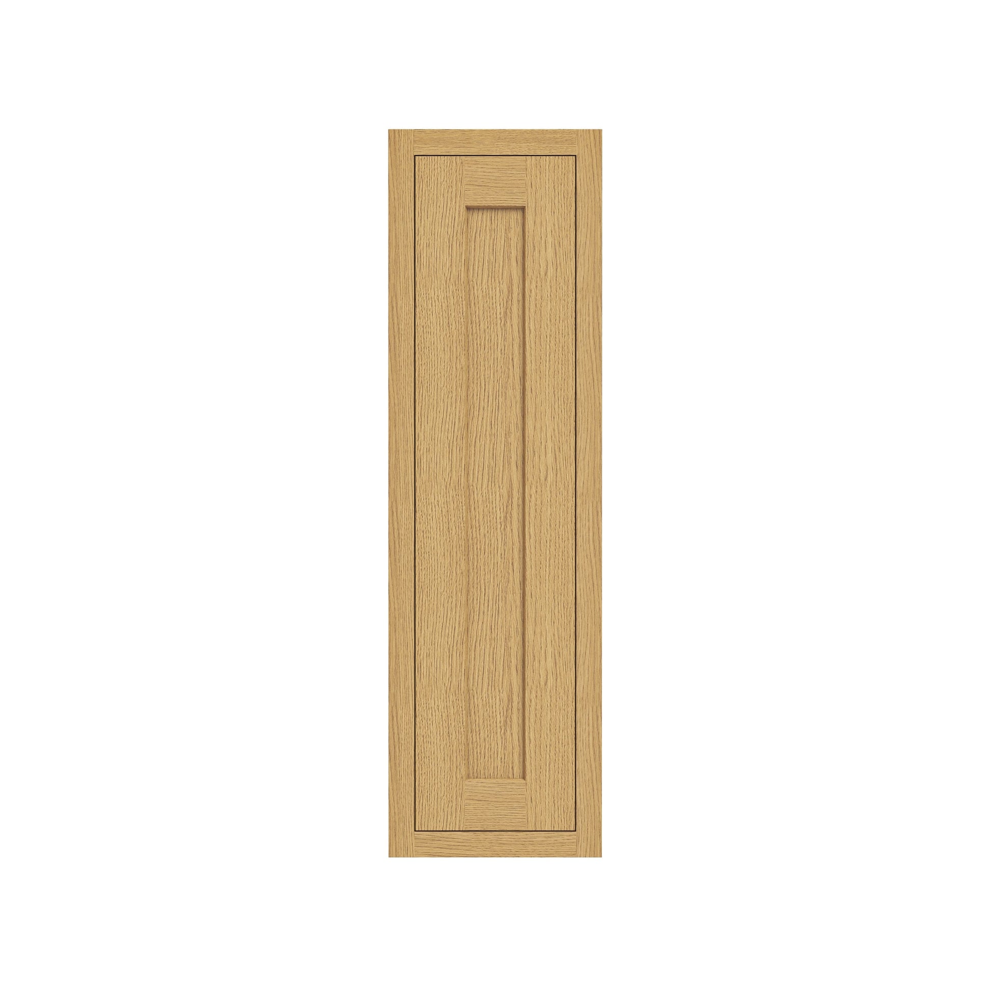 Inset Hazelnut Oak RTA 9-21"W x 30-42"H x 13.5"D 15-Size Single Door Wall Cabinet