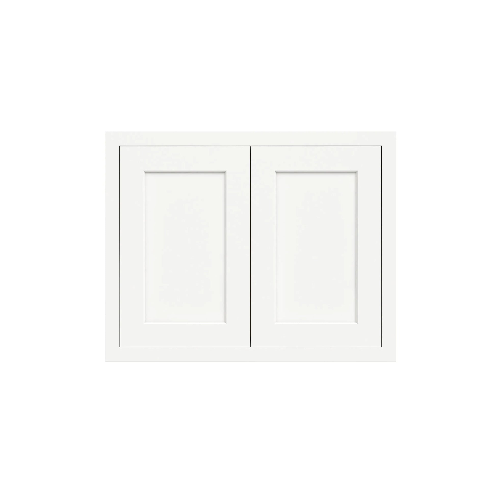 Inset Origami White RTA 24-36"W x 12-24"H x 13.5"D 10-Size Double Doors Wall Cabinet