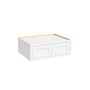 Inset Origami White RTA 30-36"W x 12-24"H x 25"D 7-Size Double Doors Wall Cabinet