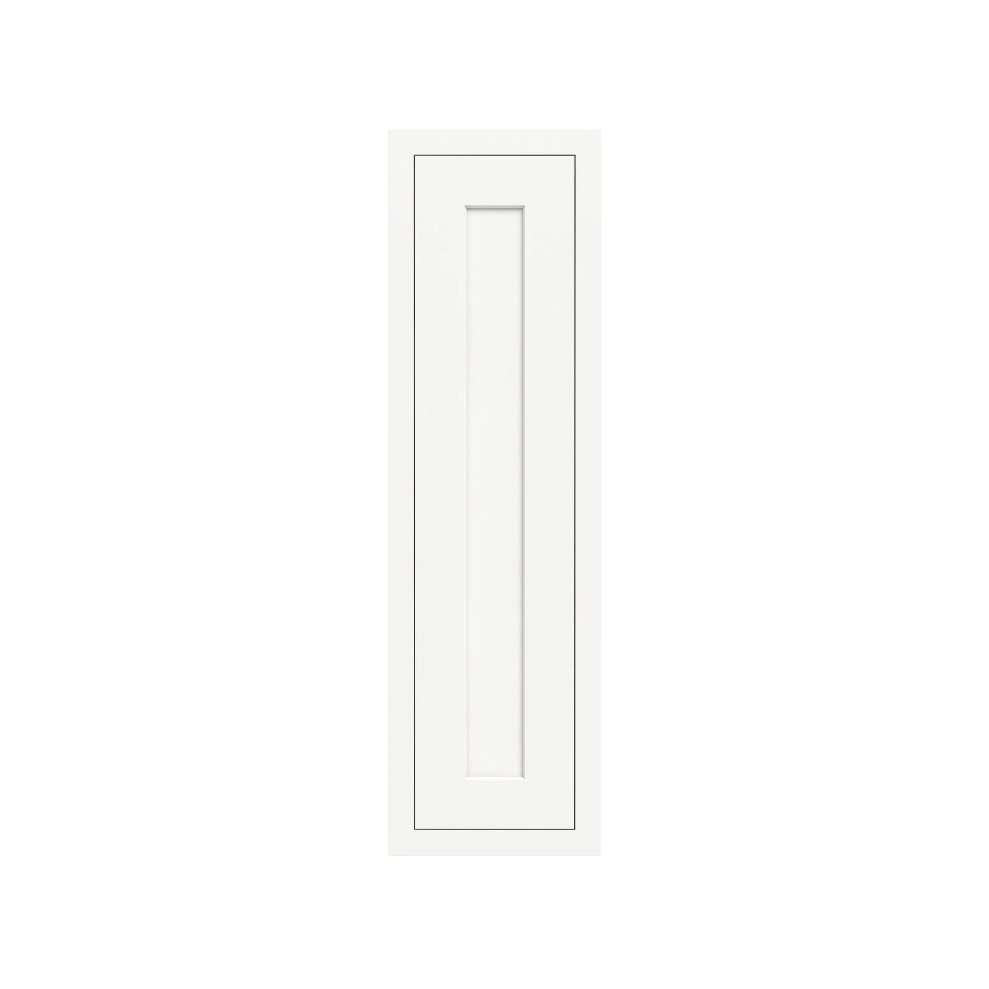 Inset Origami White RTA 9-21"W x 30-42"H x 13.5"D 15-Size Single Door Wall Cabinet