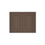 Inset Truffle Brown RTA 24-36"W x 12-24"H x 13.5"D 10-Size Double Doors Wall Cabinet