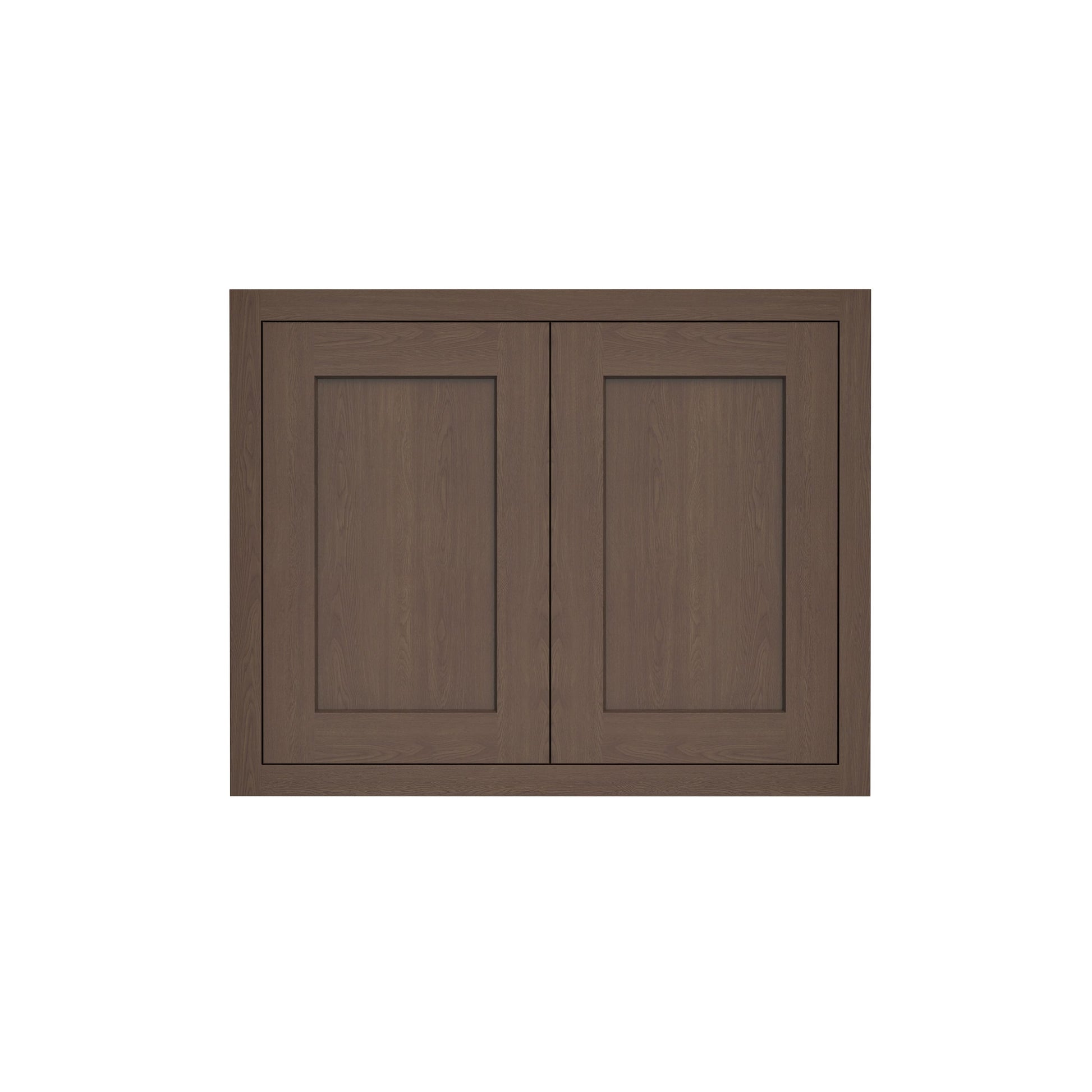 Inset Truffle Brown RTA 24-36"W x 12-24"H x 13.5"D 10-Size Double Doors Wall Cabinet