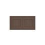 Inset Truffle Brown RTA 30-36"W x 12-24"H x 25"D 7-Size Double Doors Wall Cabinet