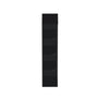 Slim Ebony Black Shaker RTA 12"W x 30"/36"/42"H x 9"D Wall Open Shelf with 3/4 Layers