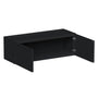 Slim Ebony Black Shaker RTA 24"-36"W x 12"-24"H x 12"D 17-Size Short Wall Cabinet with 2 Doors
