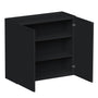 Slim Ebony Black Shaker RTA 24"-36"W x 30"/36"/42"H x 12"D 15-Size Standard Wall Cabinet with 2 Doors