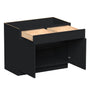 Slim Ebony Black Shaker RTA 33"/36"/39"/42"W x 34.5"H x 24"D Standard Base Cabinet with 2 Drawers and 2 Doors