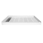 48x36” SMC Solid White Shower Base with Non-Slip Surface, CUPC Certified