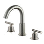 8" Widespread 3-Hole Mid-Arc Bathroom Sink Faucet with 2-Handle Design