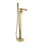 Freestanding Waterfall Bathtub Faucet with Handheld Shower