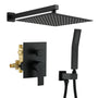 10-inch/12inch Rainfall Shower System With Hand Shower & Pressure-Balanced Valve