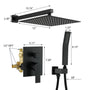 10-inch/12inch Rainfall Shower System With Hand Shower & Pressure-Balanced Valve