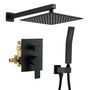 10-inch/12inch Rainfall Shower System With Hand Shower & Pressure-Balanced Valve