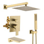 10-inch/12inch Rain Shower System With Handeld & Tub Spout