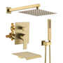 10-inch/12inch 3-Function Shower System With Bathtub Spout
