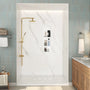 12.2" x 28.7"/39.3" Glossy White SMC Shower Niche with 1 or 2 Shelves