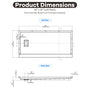 60"x30"/32" Grey One-Piece SMC Shower Pan Base with Anti-Slip Texture