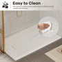 60"x32"/36" Curbless SMC Shower Base with Flamed Rock Slip-Resistant Surface, Reversible Drain
